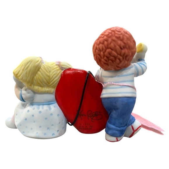 1985 Cabbage Patch Kids " Valentine Phone Call " Figurine In Box - Picture 4 of 7